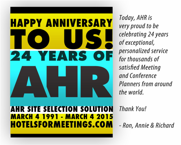 AHR Site Selection Solution 24 years in business